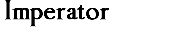 Imperator font preview